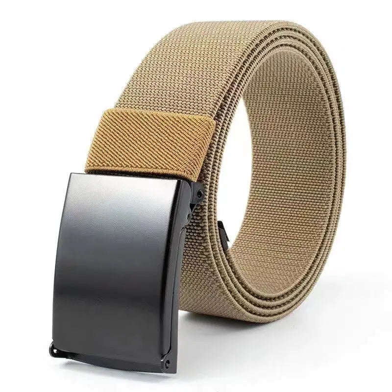 Men's Nylon Braided Stretch Belt for Outdoor Activities