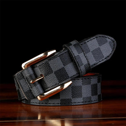 Men's Plaid Buckle Belt - Trendy Casual Design