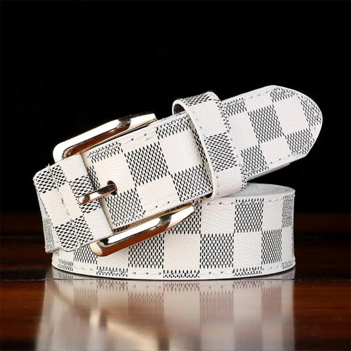 Men's Plaid Buckle Belt - Trendy Casual Design