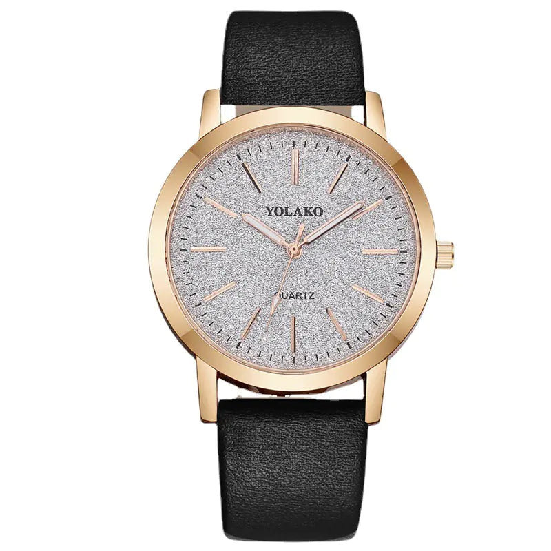 Bracelet Watch, Leather Band Watch, Glitter Watch