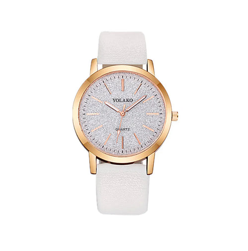 Bracelet Watch, Leather Band Watch, Glitter Watch