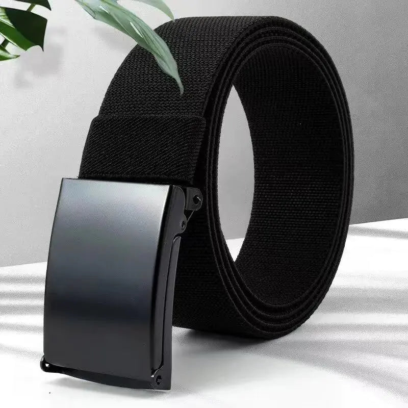 Men's Nylon Braided Stretch Belt for Outdoor Activities